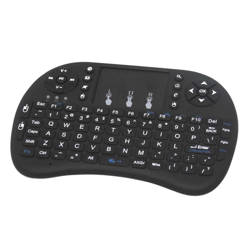 

Hot Black 2.4GHz Rii Mini i8 Wireless English Keyboard With Touchpad Teclado Combo For PC HTPC Smart Android TV Box