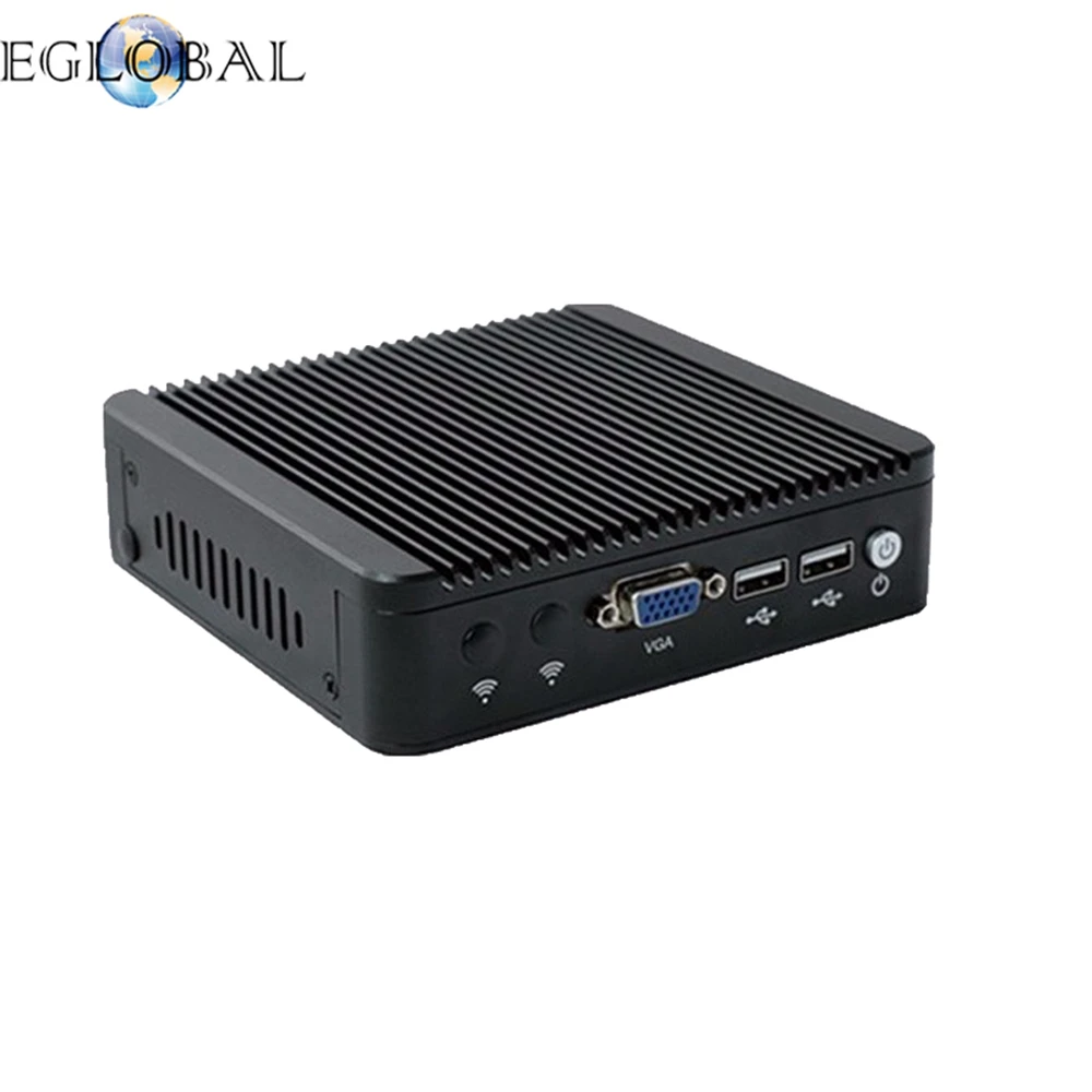 Eglobal лучший маленький ПК intel Nuc Четырехъядерный 4 * Gigabit LAN безвентиляторный мини bay