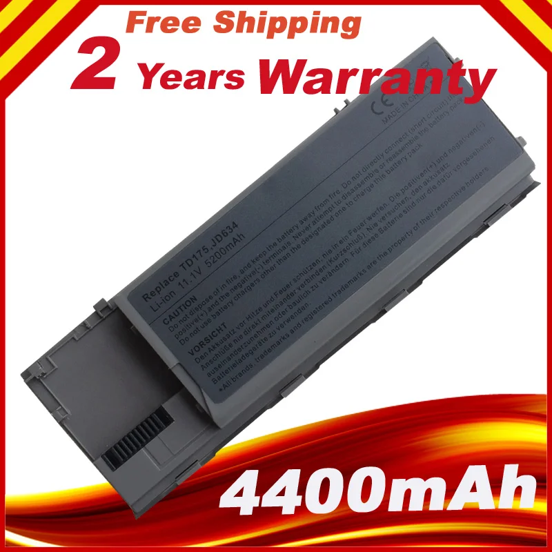 Новый ноутбук батареи pc674 для dell d620 d630 d631 d640 pc764 tc030 td175 jd606 kd491 6 клеток | Компьютеры и