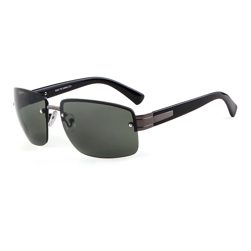 Градиентные солнцезащитные очки без оправы для мужчин, Ретро стиль, полуметаллическая оправа, новые модные женские очки, летние, для путешествий, незаменимые, UV400 - Цвет линз: C4 G15
