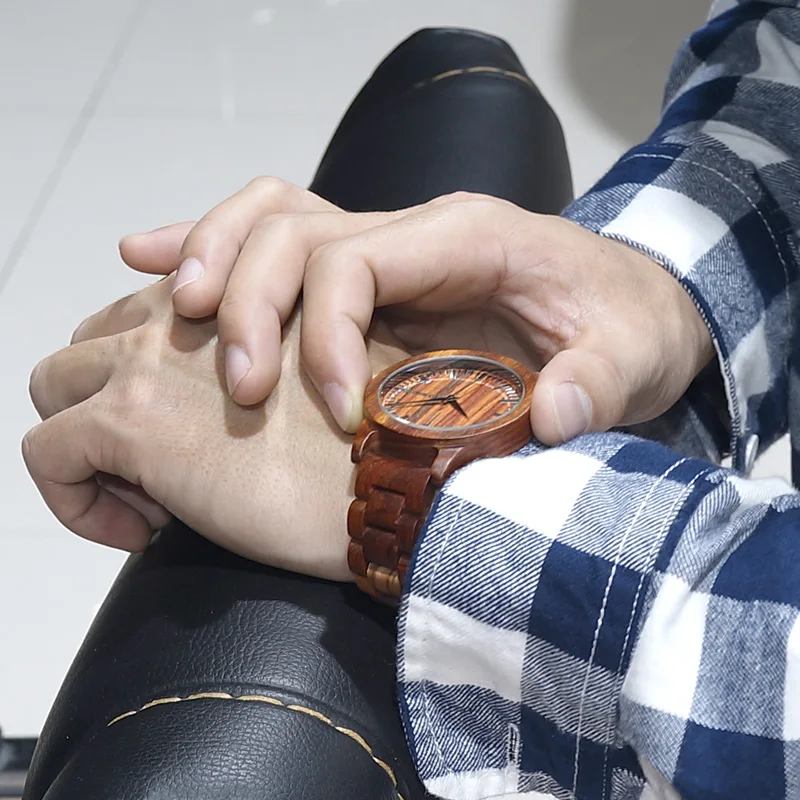2017 New Design Luxury BOBO BIRD Brand Men Watches Wooden Band Quartz Wood Watch Wrist Watch with Gift Box Male Relogio C-M10