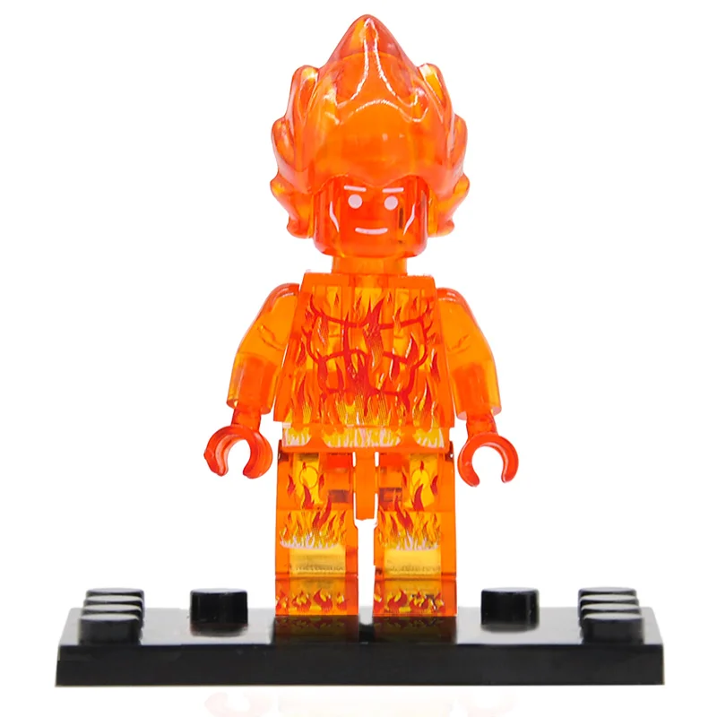 

Human Torch Figure Single Sale Building Blocks Marvel Fantastic Four Super Heroes Sets Models Brick Toys JR136