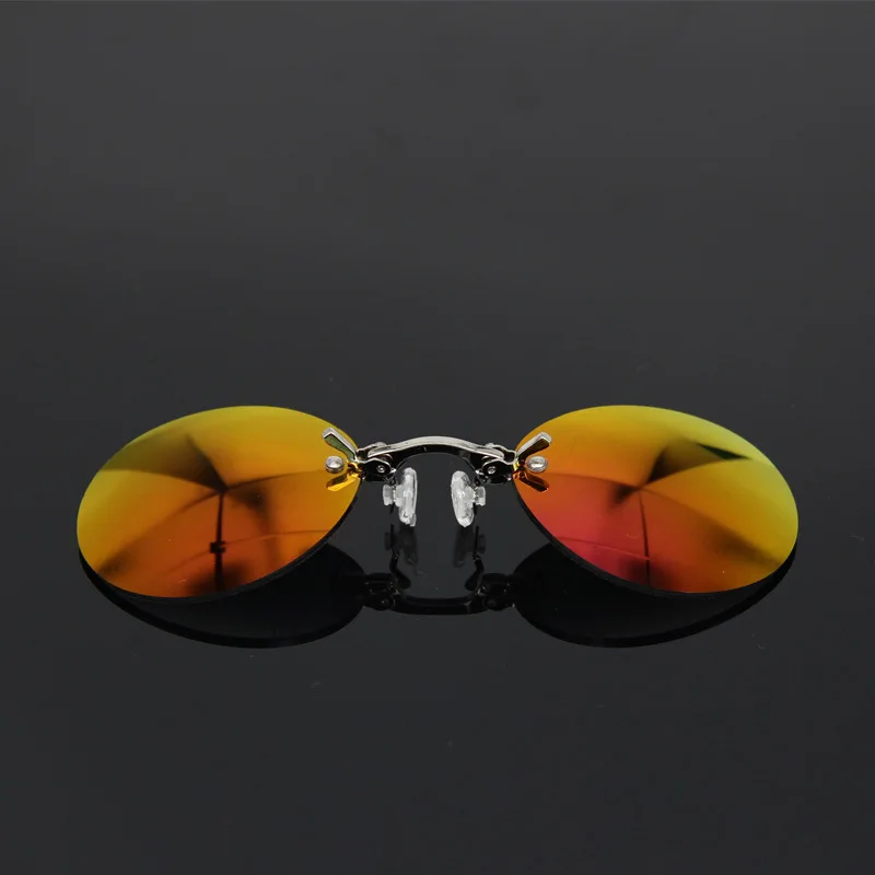 Buy MINCL/2018 New Clip Nose Sunglasses Men Retro