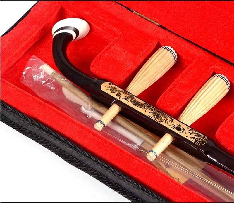 Новый Erhu китайский музыкальный инструмент Две Струны для скрипки Мадейра резной