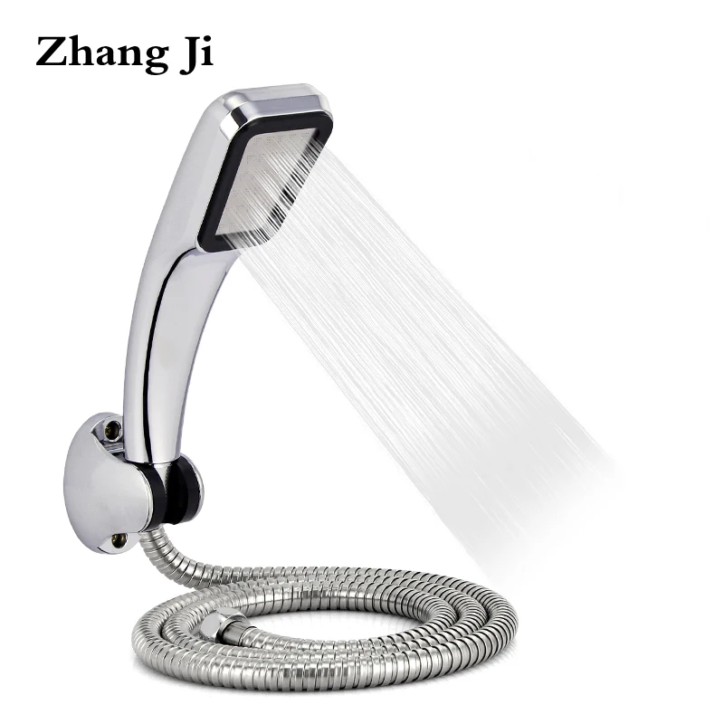 Zhangji ABS 300 Holes Shower Head Set With Stainless Steel Hose And