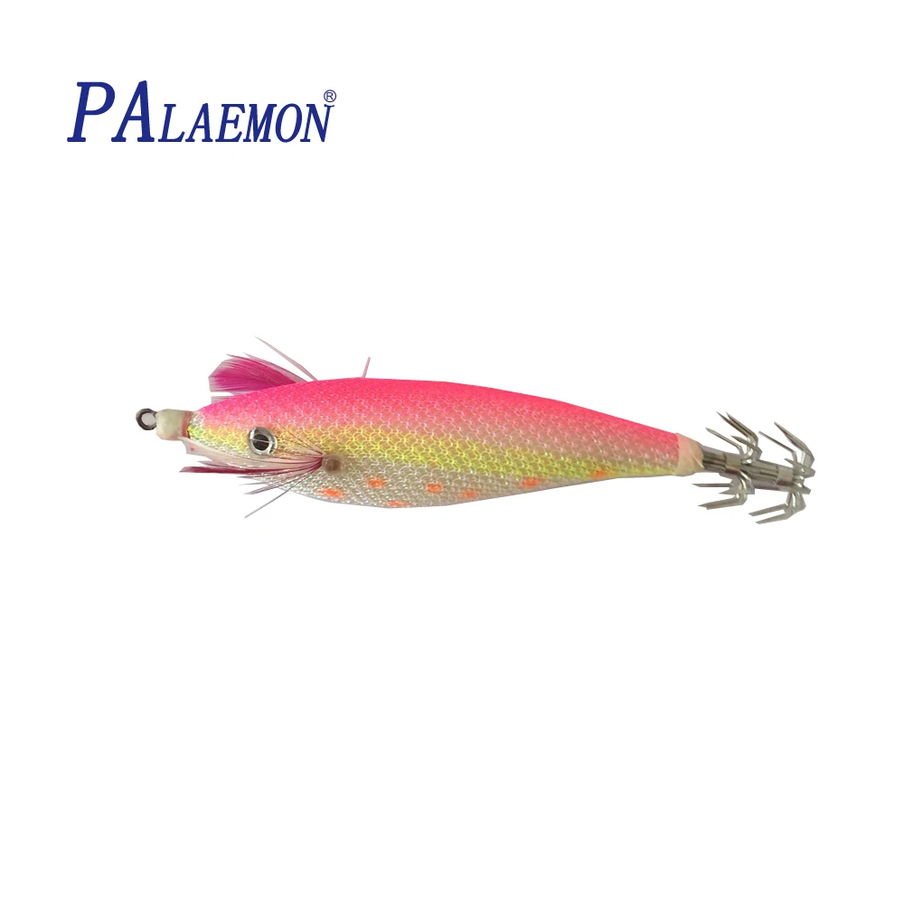 PALAEMON рыболовная приманка 4 шт./лот 14 г 110 мм 2,5# светящиеся древесные креветки кальмарный крючок искусственная приманка Рыболовная Снасть
