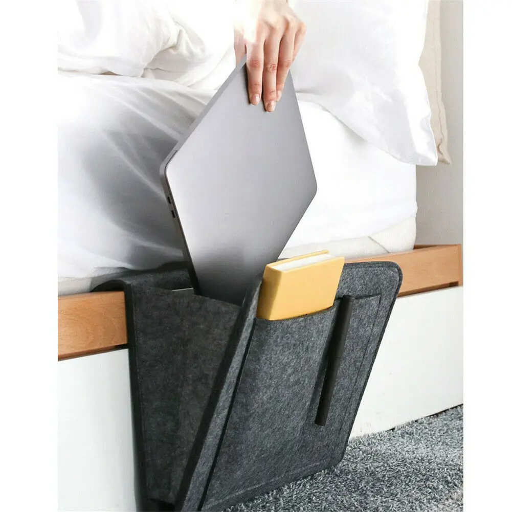 Bedside Storage Bag Felt Bed Sofa Side Pouch Remote Control Hanging Caddy Bedside Couch Storage Organizer Bed Holder Pockets Bedside Storage Bag Felt Bed Sofa Side Pouch Remote Control Hanging Caddy Bedside Couch Storage Organizer Bed Holder Pockets