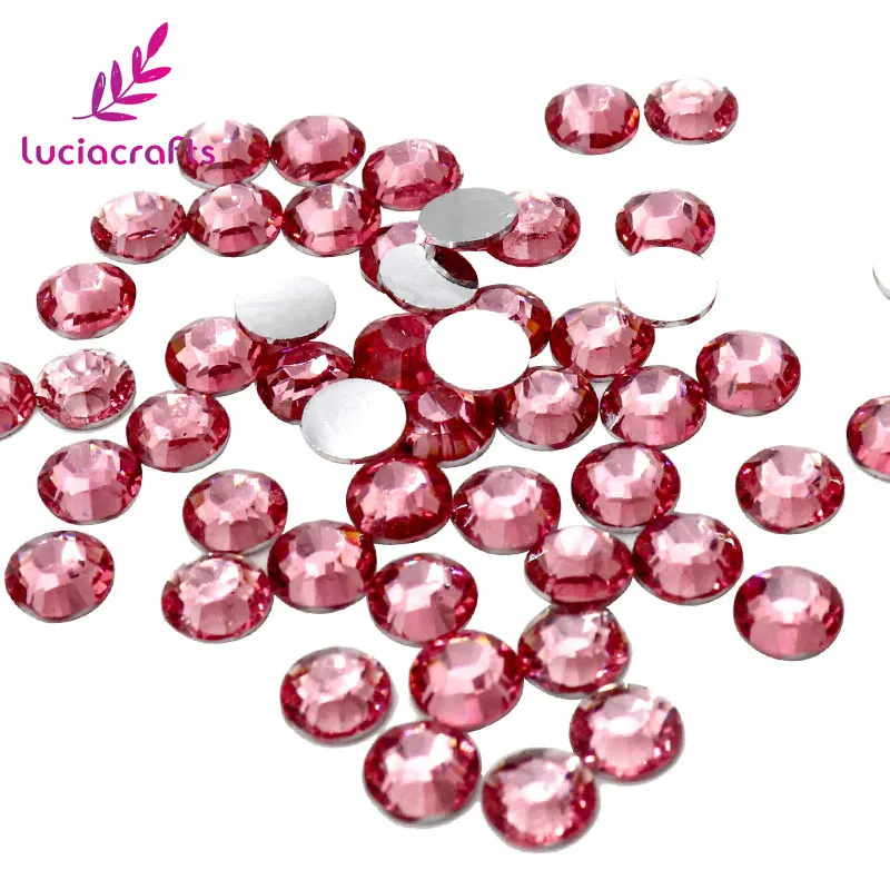 Lucia crafts 288 шт./лот 6 мм стразы с плоской задней стороной украшения сделай сам