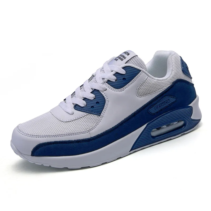 Новая мужская обувь wo повседневная кожаная обувь на плоской подошве со шнуровкой, низкий верх, Медленный шок, мужские кроссовки для бега, скейтборд, обувь для любителей путешествий, нескользящая обувь - Цвет: 9988 blue