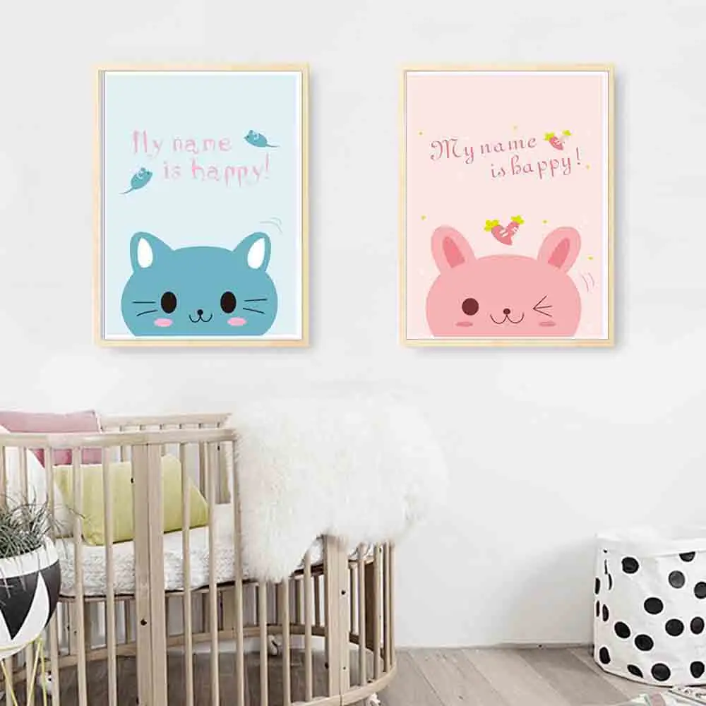 TAAWAA-Cartoon-Cat-Wall-Art-Canvas-Painting-Nursery-Posters-and-Prints-Nordic-Style-Decorative-Picture (2)