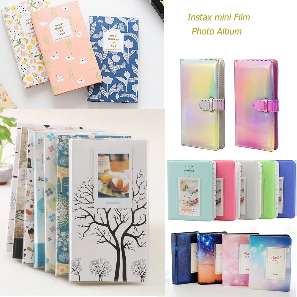 

For FujiFilm Instax Mini Film, Instax Mini 9, Mini 8 7s 50 90 Fuji Film Paper Optional Photo Films Album 64 / 84 / 96 Pockets