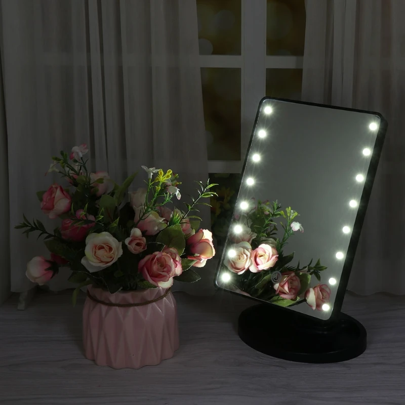 

LED Makeup Mirror Touch Screen Dimming 10X Magnification Mirror Cosmetic Mirror