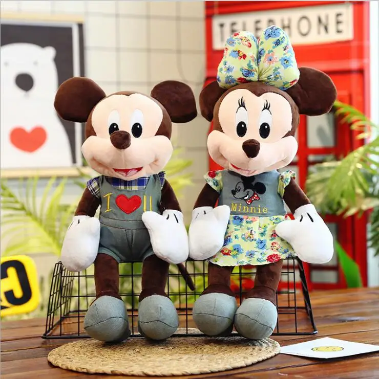 

Mickey Mouse 50cm/70cm Large Plush Doll Toy Kids Sleeping Back Cushion Cute Stuffed Elephant Baby Accompany Doll Xmas Gift