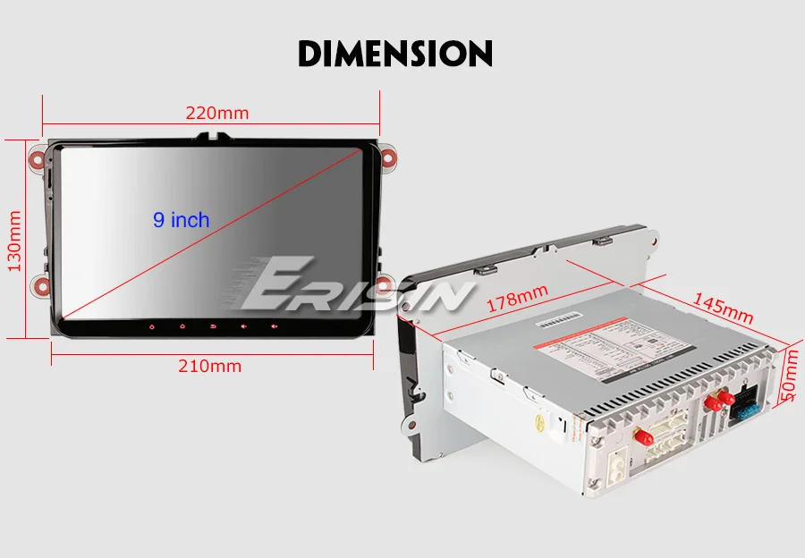 Top 9" Android 9.0 Pie OS Car Multimedia GPS Radio for Seat Toledo 2004-2015 Leon MK2 2004-2013 Altea 2004-2015 Altea XL 2007-2015 21