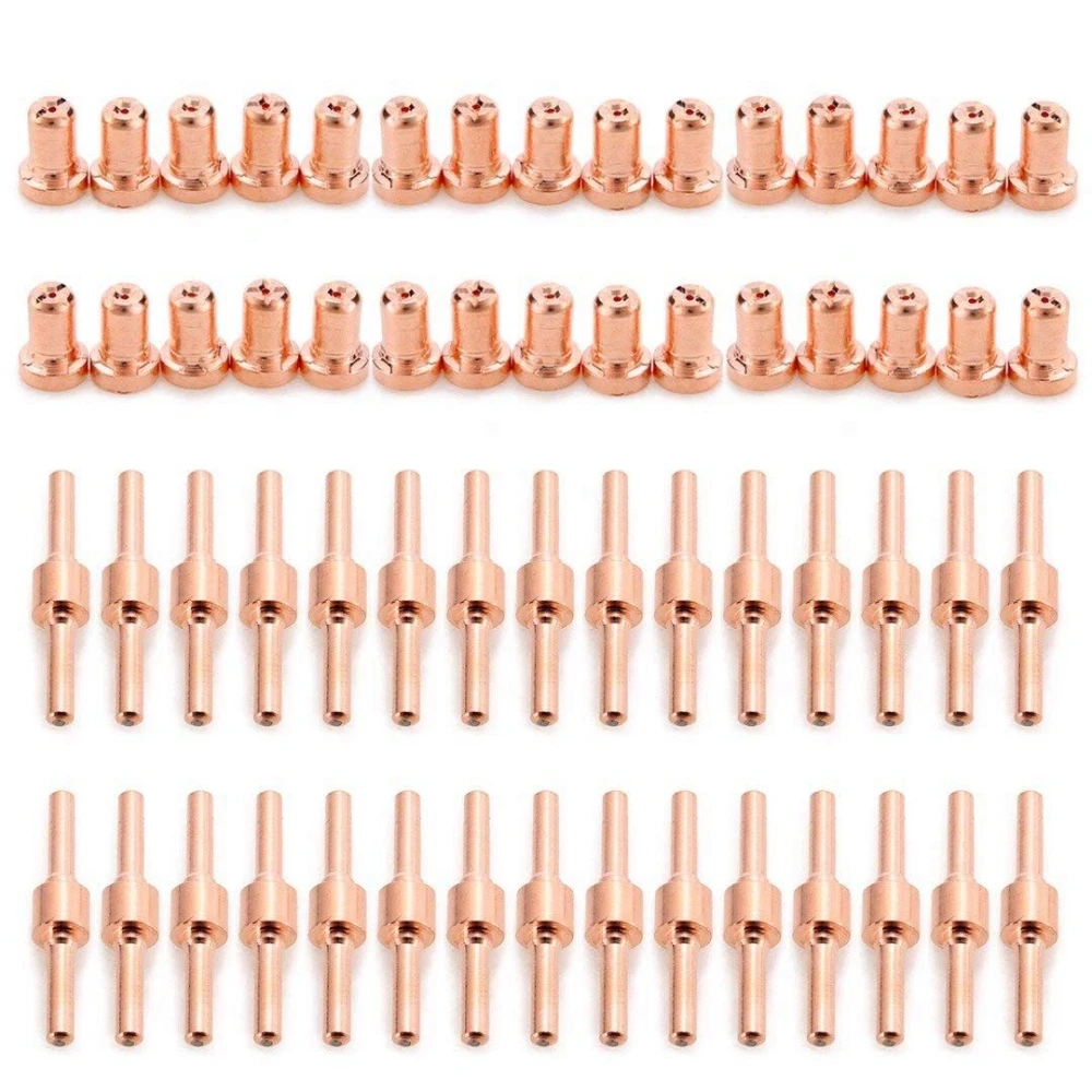 60pcs Red Copper Extended Long Plasma Cutter Tip Electrodes&Nozzles Kit Mayitr Consumable For PT31 LG40 40A Cutting 60pcs Red Copper Extended Long Plasma Cutter Tip Electrodes&Nozzles Kit Mayitr Consumable For PT31 LG40 40A Cutting