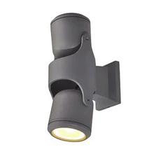 6 Вт открытый настенное бра регулировки угла светового луча вверх/вниз лампы GU10 балкон водонепроницаемый IP54