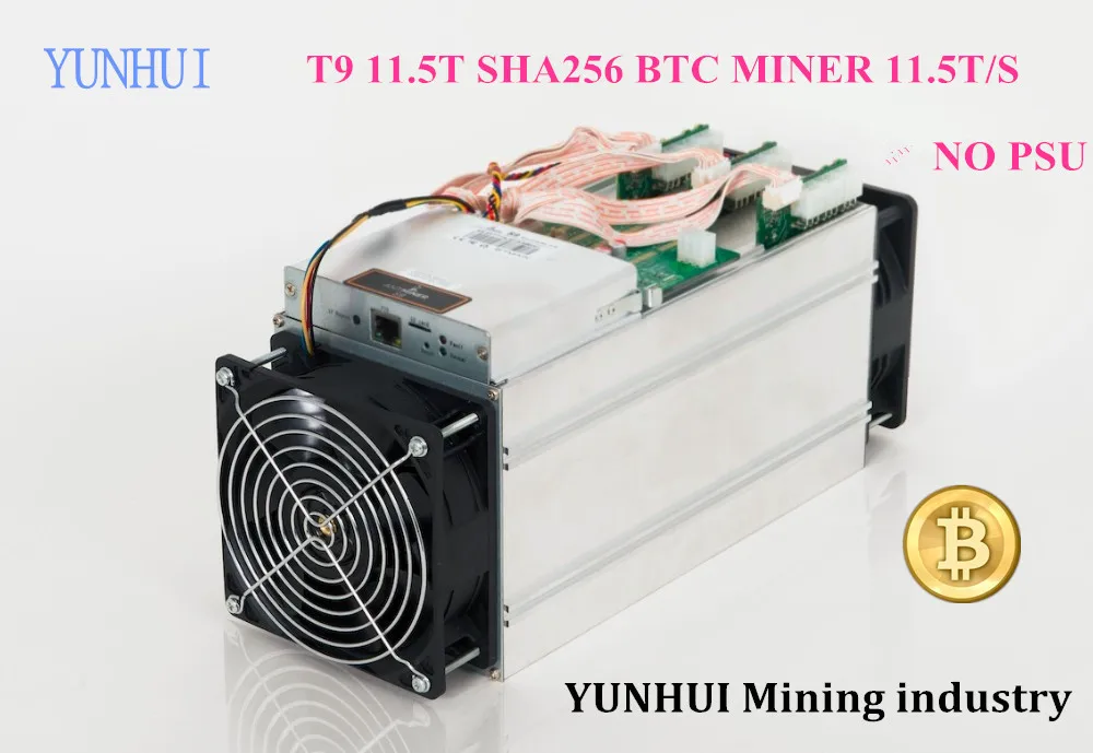 YUNHUI Горнодобывающей промышленности продать Bitcoin Шахтер AntMiner T9 11.5TH/s (БЕЗ БП) 16nm БТД