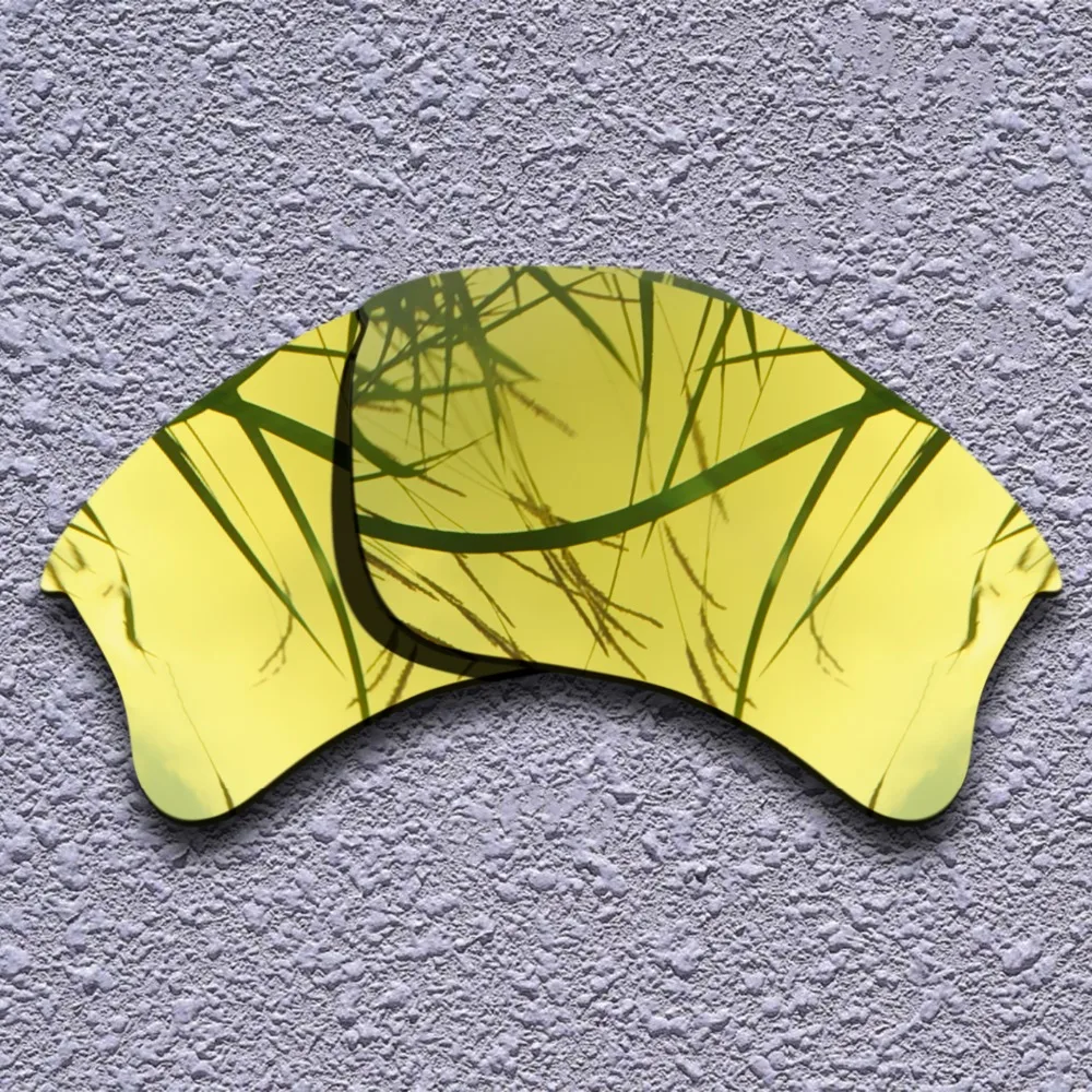 24K золотые поляризованные Сменные линзы для солнцезащитных очков Oakley Flak Jacket