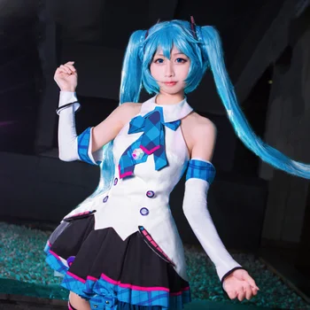 

Vocaloid Miku MAGICAL MIRAI Dress Cosplay Costume Full Set COSPLAYONSEN All Size