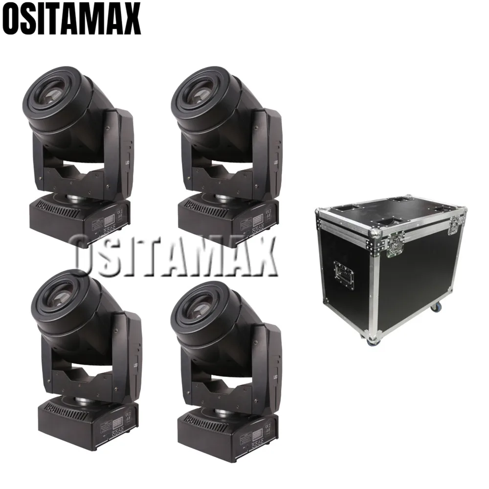 

4pcs with flight case Lyre LED 60w Gobo Light Moving Head Mini Spot Light Color Change Lumiere LED Stage Light