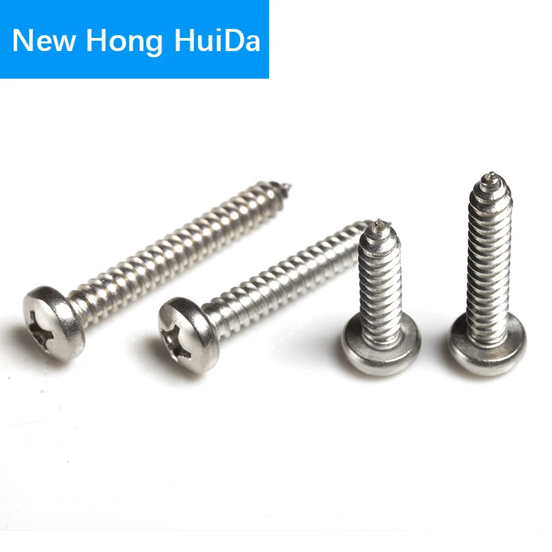 

M1.7 M2 Phillips Cross Recessed Round Pan Head Metal Self Tapping Screws Small Thread Metric Bolt Fastener H304 Stainless Steel