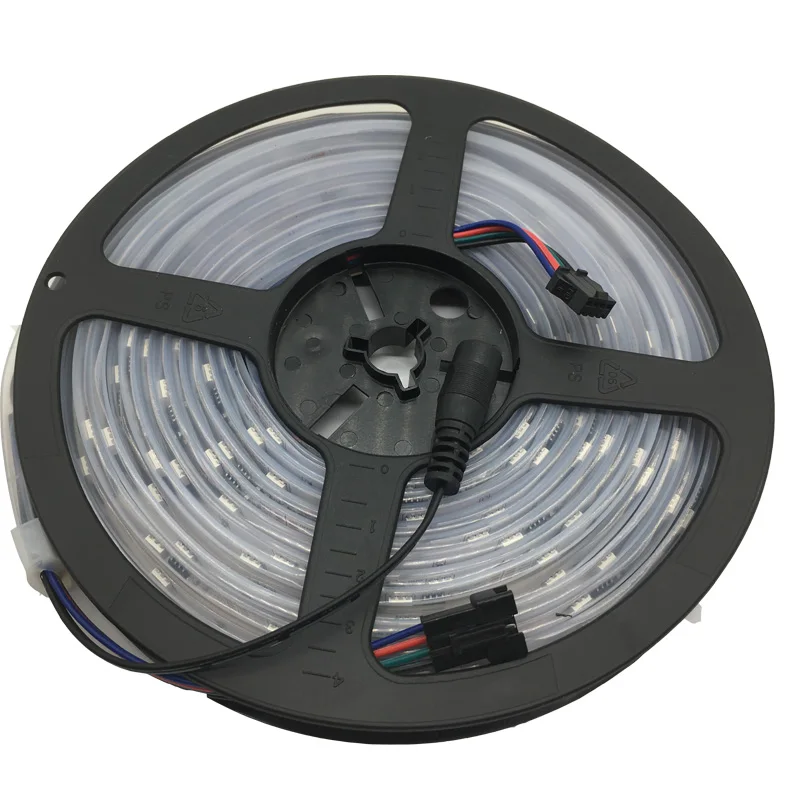 6803 IC Dream Color RGB светодиодная лента 5050 30LED/m IP67 водонепроницаемый 5 м + 133