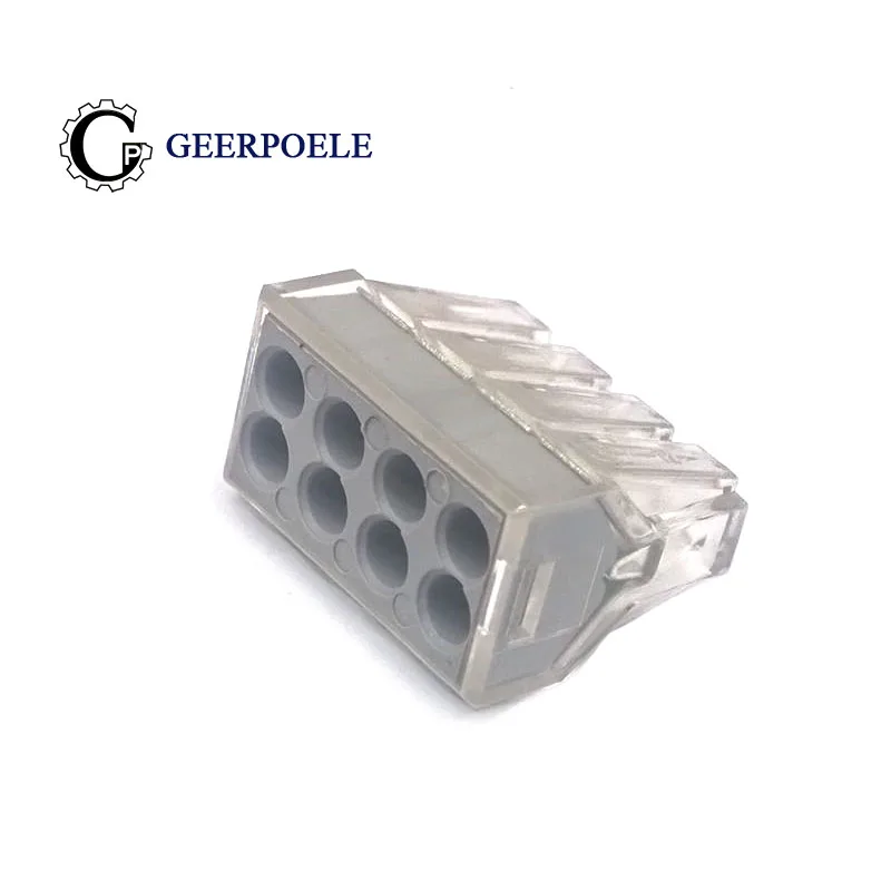 

10 pieces / lot PCT-108 terminal 2.5 square hard wire 8 Pin conductor wire connector wiring electrician For Junction box