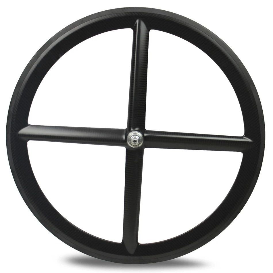 Newest 700C Carbon 4 spoke wheel high performance clincher bicycle wheelset  carbon four spoke wheel