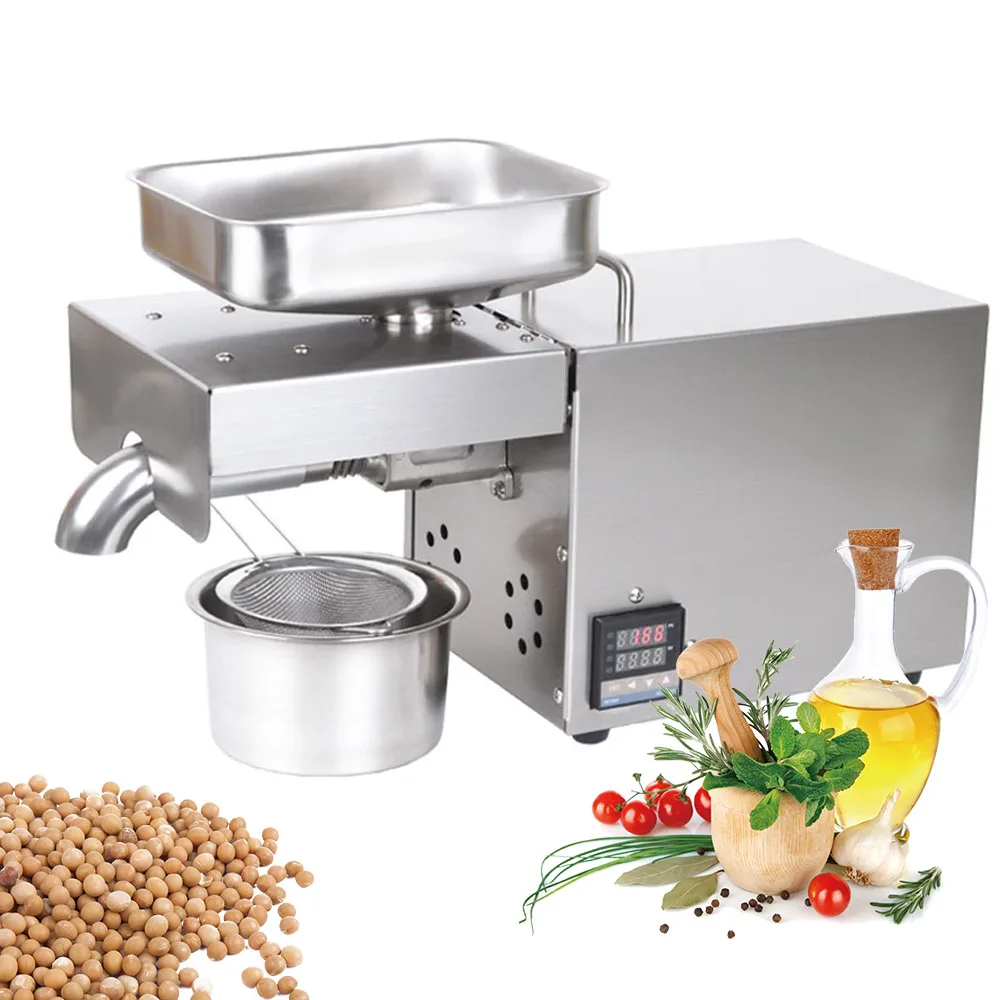 

BEIJAMEI 220V Heat and Cold home oil press machine peanut sunflower seed flaxseed oil press machine high oil extraction rate