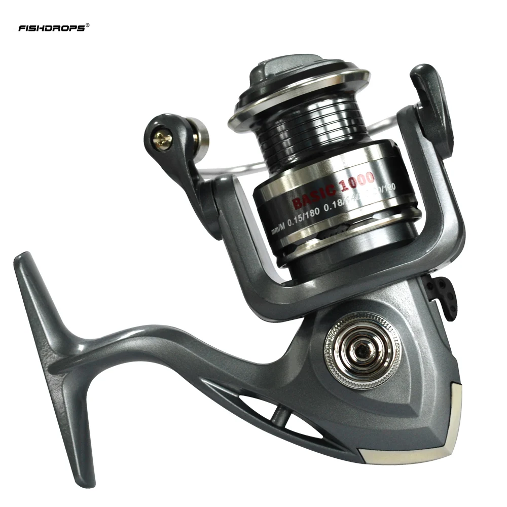

FISHDROPS Plastic Spinning Fishing Reel Metal Spool 1000-5000 6BB 5.5:1 Lightweight Fishing Reel For Outdoor Fishing