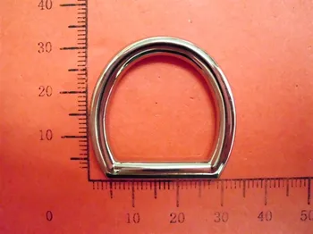 

3/4 inch zinc alloy nickle D ring for Bag, garment, shoes, bag parts, DIY hardware accessories Handbag Ring Buckle