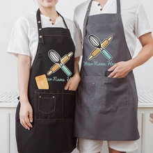 Simple kitchen apron sleeveless antifouling fashion home cooking adult men and women waist waist overalls alan barnes simple cooking at home