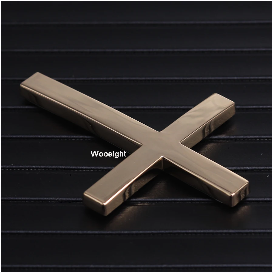 Wooeight 3D Metal Sticker Jesus Christian Cross Auto Body Emblem Badge Decal For BMW Benz Honda VW Ford Car Accessories (9)