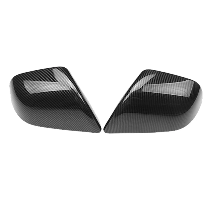Модификация углеродного волокна вид автомобиля крышка зеркала заднего вида для Tesla для модели 3