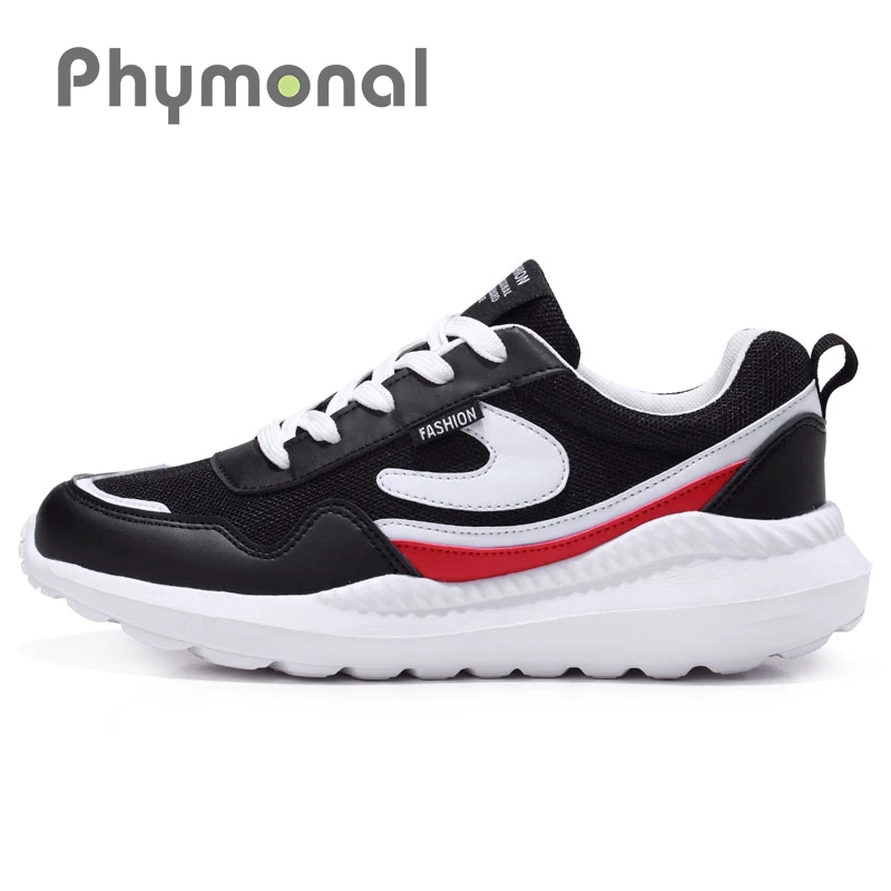 Phymonal Brand Black Running Shoes Breathable Sneakers Men Athletic Sport Shoes Male Trainers