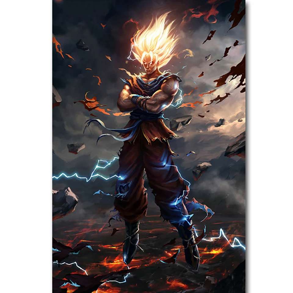 

DIY Diamond Paintings Cross Stitch Wall Art Animation Dragon Ball Pictures 5d Embroidery Mosaic Handmade Home Decoration Gifts