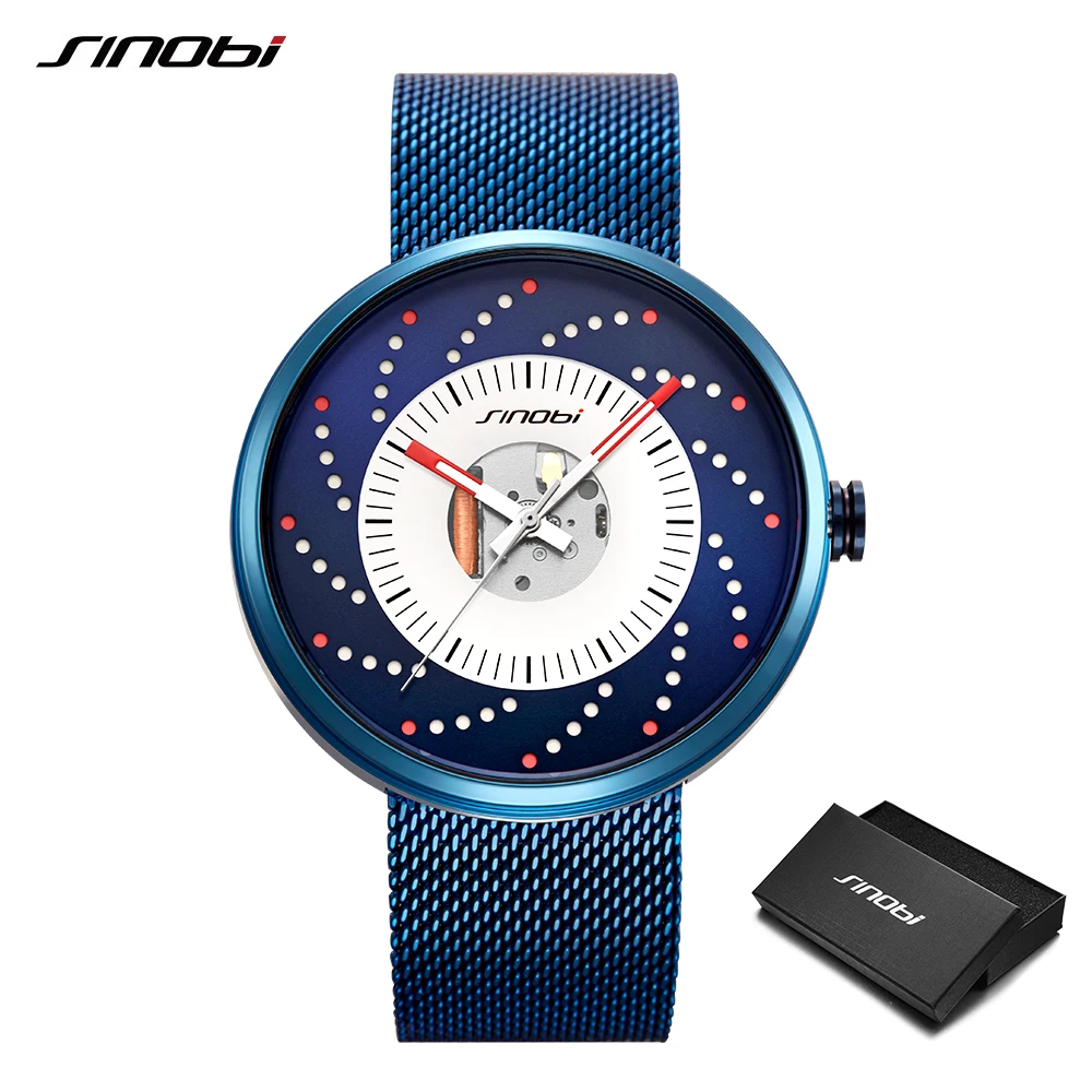 

SINOBI New Quartz Watch Japan Imported Movement Hot Wheels Creative Design Men Watches Cool Waterproof Luminous Stainless Steel