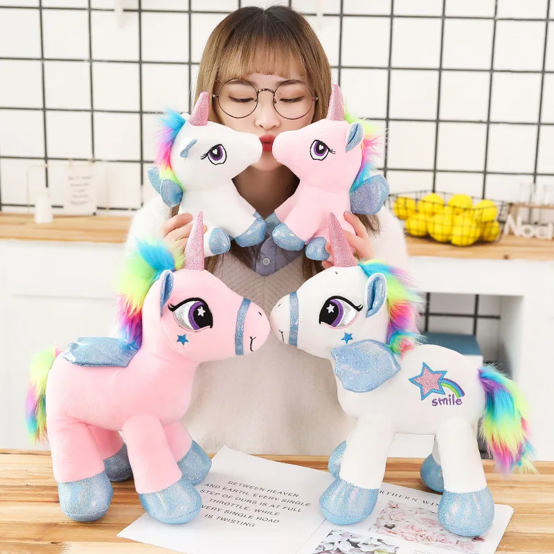 

1pc 20cm New Soft Unicorn Animal Plush Toy Stuffed Toy Girl Gift Children's Toy Sofa Pillow Cushion Home Decoration