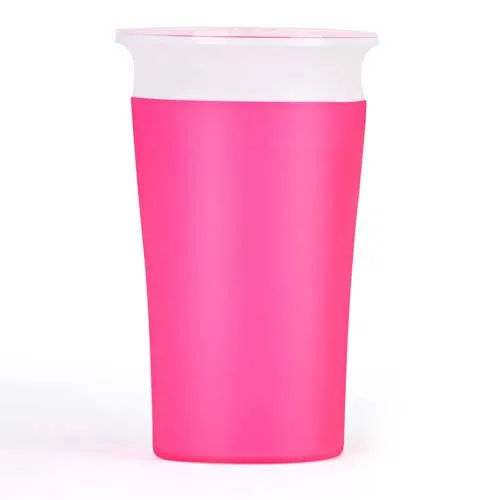 Детская питьевая бутылка для воды Feedkid анти-разлив малыш учится пить чашка с ручкой Сиппи чашка для кормления ребенка Волшебная Герметичная Бутылка - Цвет: Розовый
