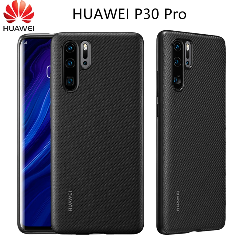 

For HUAWEI P30 Pro Case Original Carbon Fiber Texture PU Leather Full Protection Back Cover For HUAWEI P20 P30 Lite Phone Case