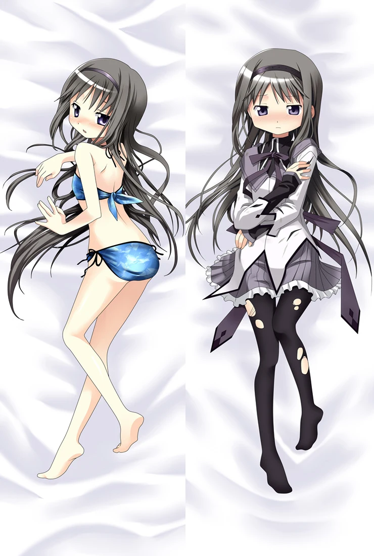 Японское аниме Puella Magi Madoka Magica персонаж сексуальная девушка Akemi Homura Dakimakura