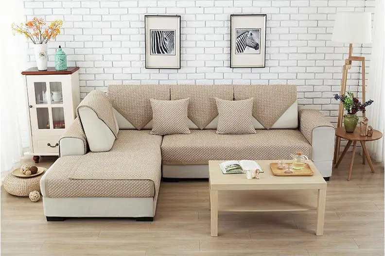 Однотонные клетчатые Чехлы для дивана и кровати, секционные чехлы для сидений, угловые чехлы для диванов для гостиной, защитная накидка для дивана