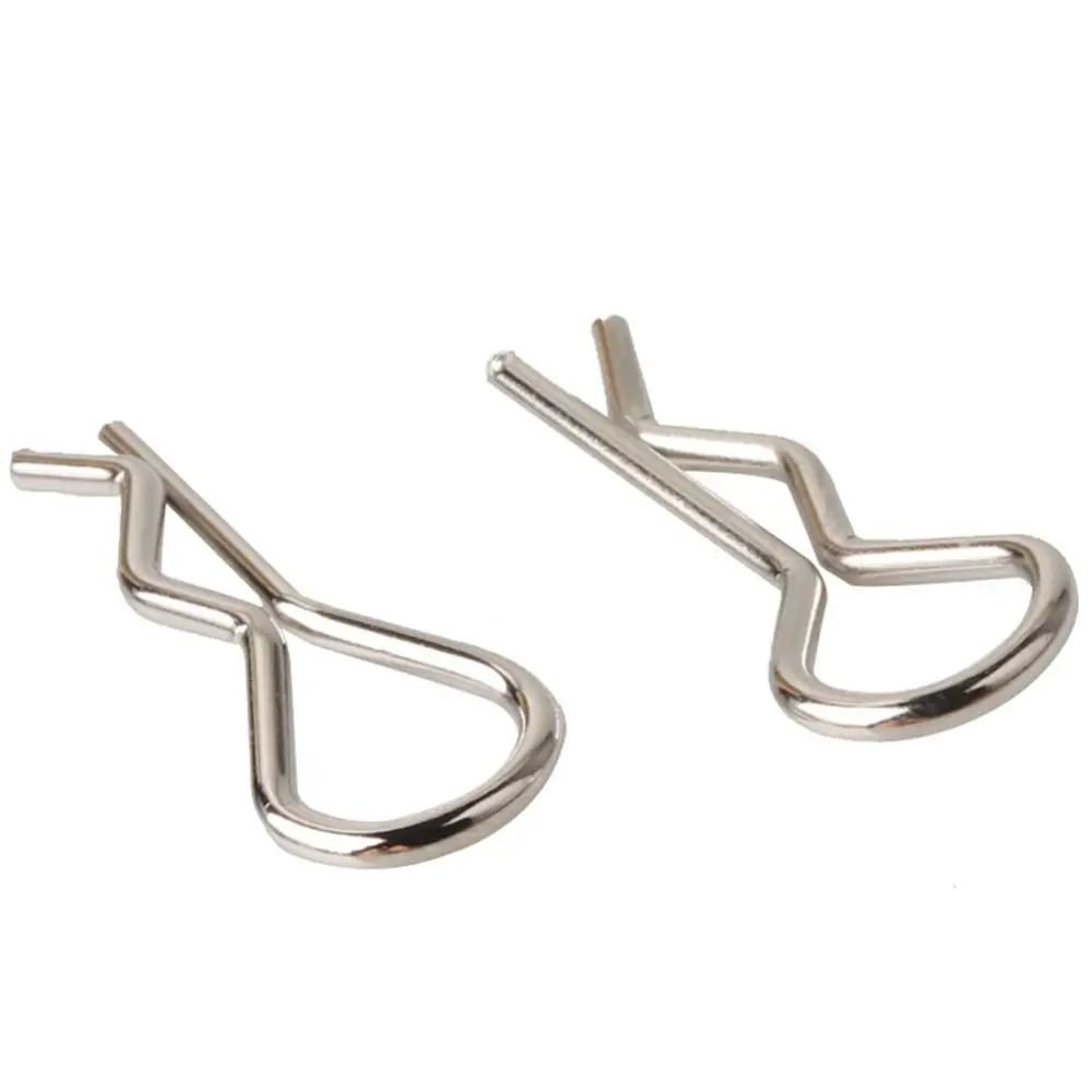 

100Pcs 1/10 RC Model Car Toy Body Shell Metal Clip Pins for HSP Redcat HPI