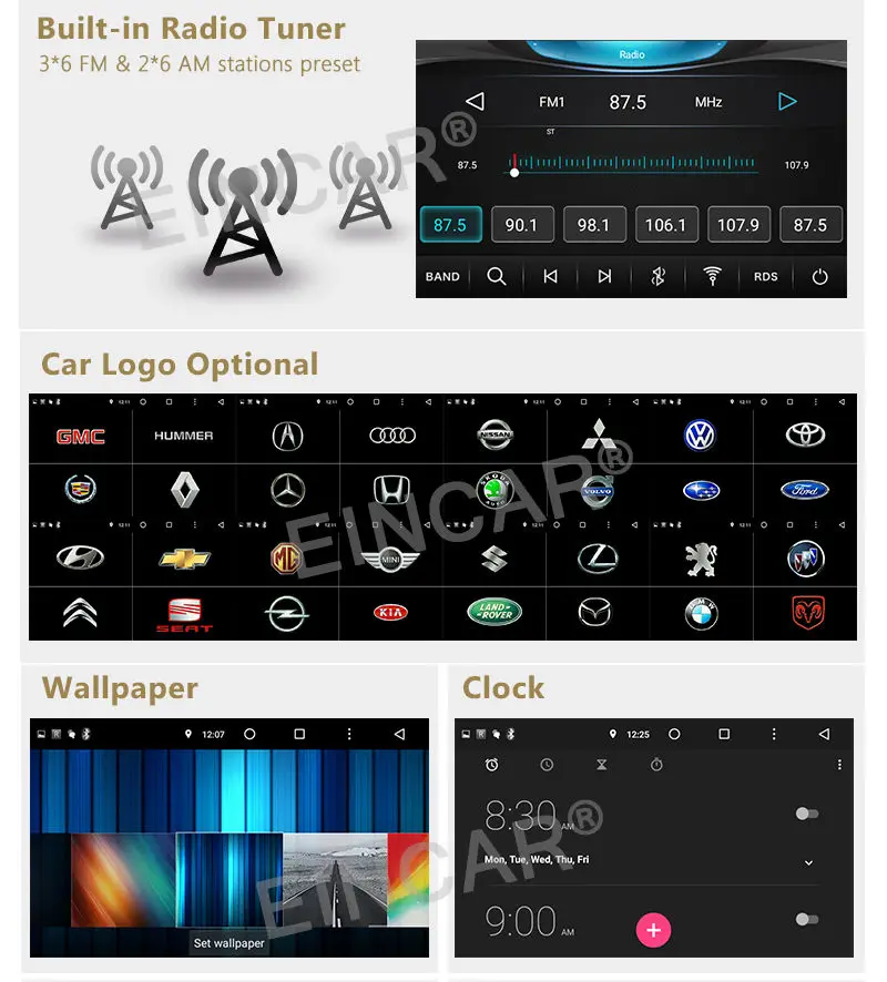 Cheap Android 5.1 Octa Core 6.2" Double 2 DIN Car Radio Stereo DVD GPS Touch HD 3G CAM 13