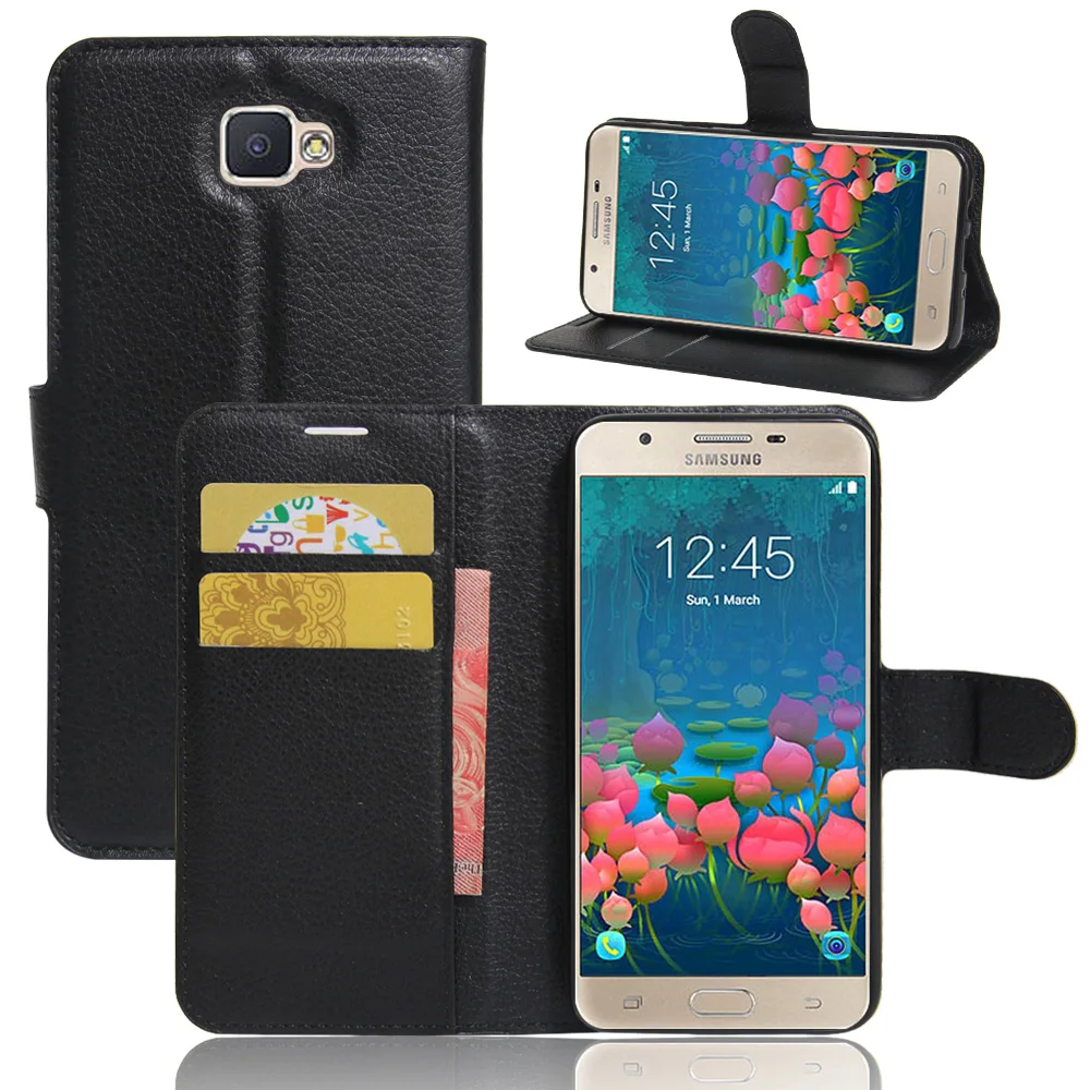Чехол книжка из искусственной кожи для Samsung Galaxy J5 Prime/NO5 2016 флип кошелек чехлы с