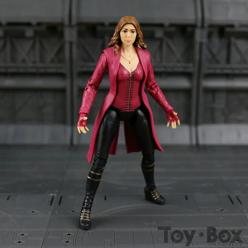 Captain America Civil Scarlet Witch Wanda Maximoff Cartoon Toy PVC Action  Figure Model Gift