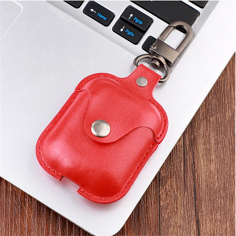Милый кожаный чехол для Airpods чехлы из искусственной кожи IPhone беспроводные