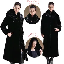 Russia Style Winter Women’s coats faux fur coat women artificial fur winter warm long coat manteau de fourrure