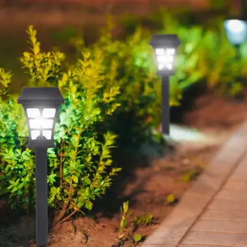 

New 2pcs Led Solar Pathway Lamps Lights Outdoor Waterproof Solar Garden Lawn Lamps for Garden Landscape Path Yard Patio Walkway