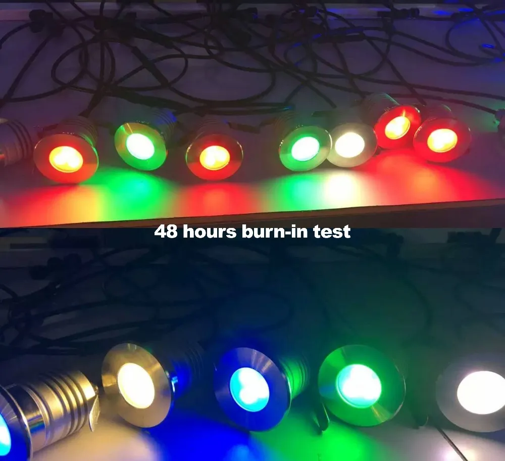 3 W LED Piscina luz IP68 12 v 3 LEDs Iluminación de exterior RGB LED subacuática Iluminación charca llevó piscina luz garantía 2 años